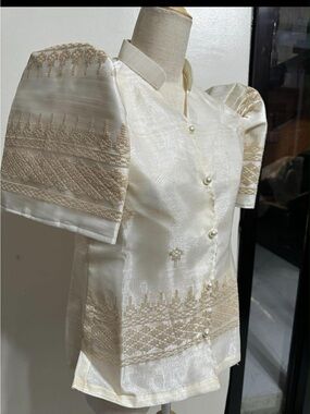 Filipiniana barong blouse for women - Brand new (Pre order)